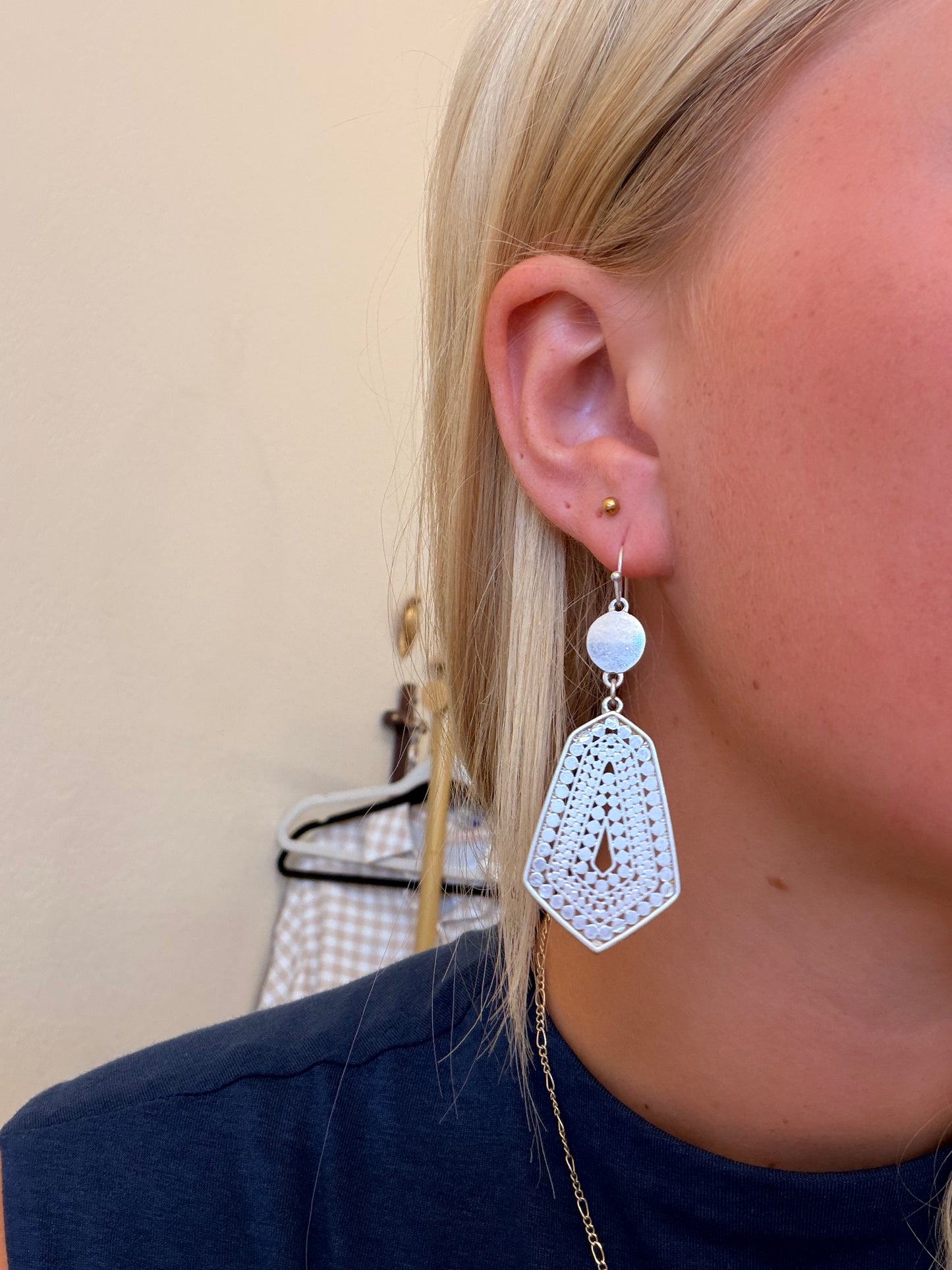 Silver Detailed Dangle
