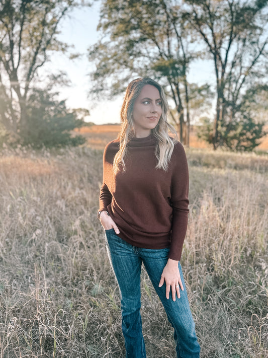 Dolman Sweater | Chocolate