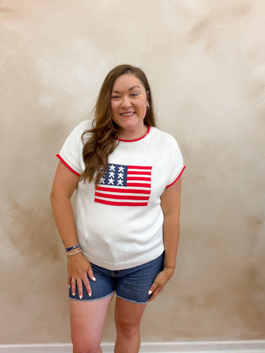 Flag Sweater Vest