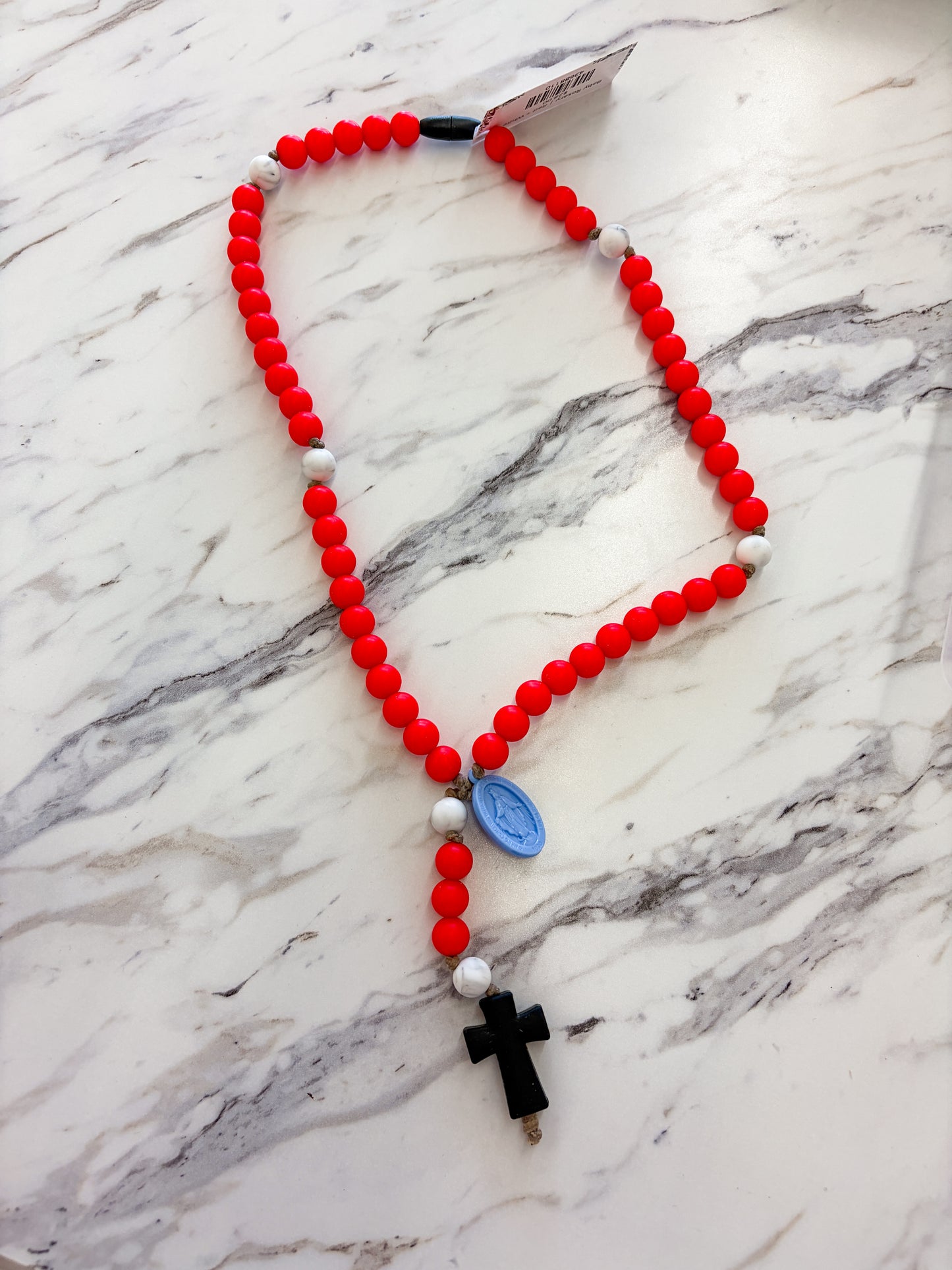 Baby Rosary | Red + White
