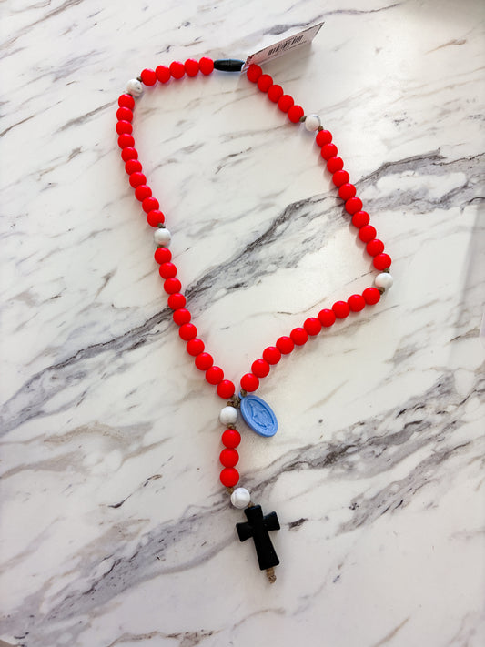 Baby Rosary | Red + White