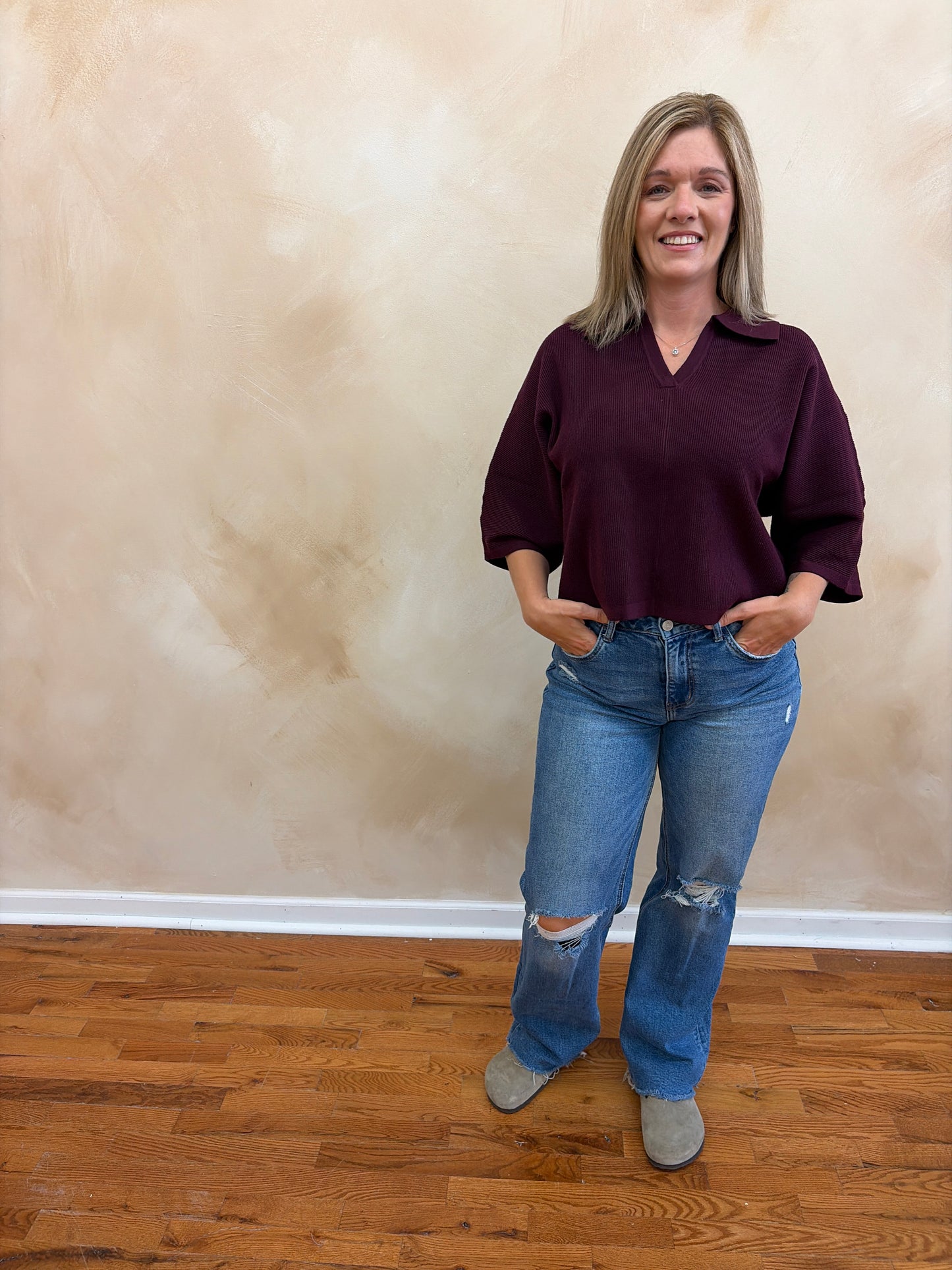 Wrenley Sweater | Merlot