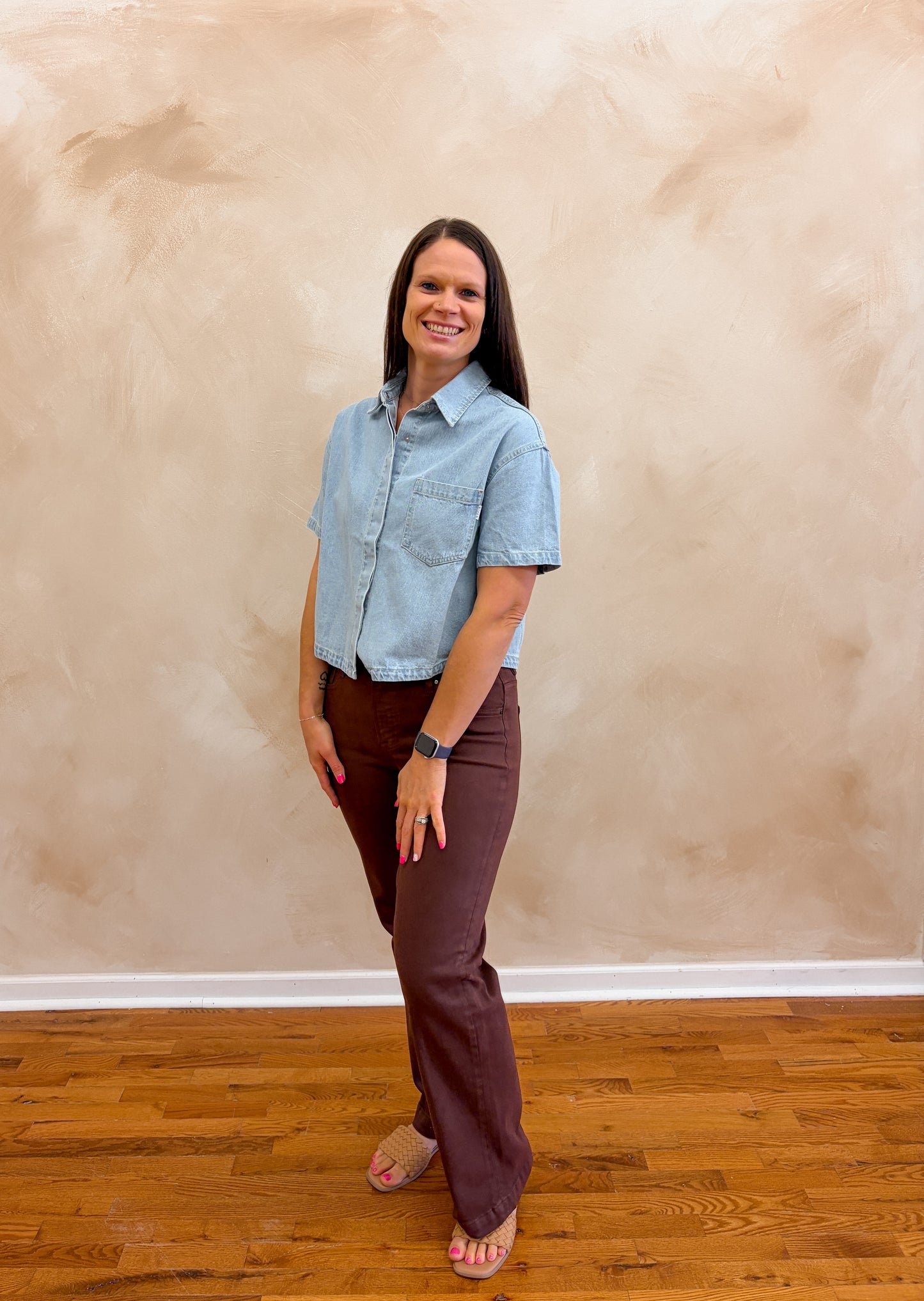 Risen Jeans | Mocha Denim