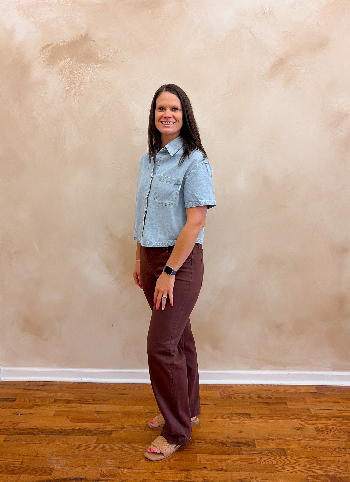 Risen Jeans | Mocha Denim