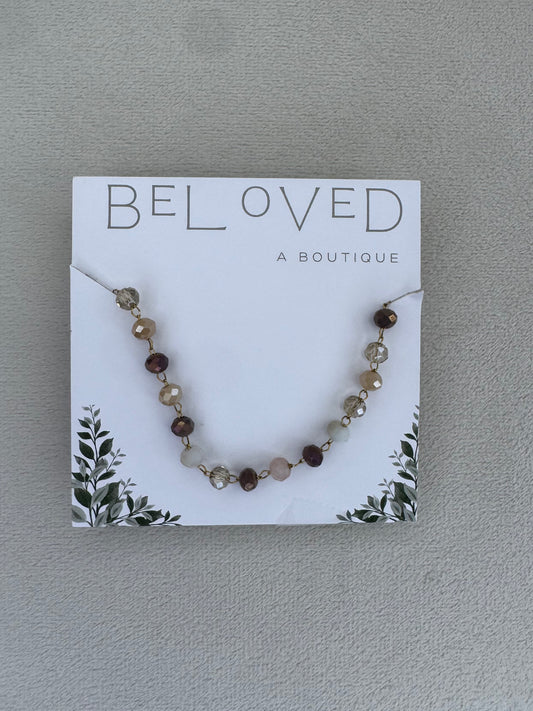 Neutral Beaded Necklace