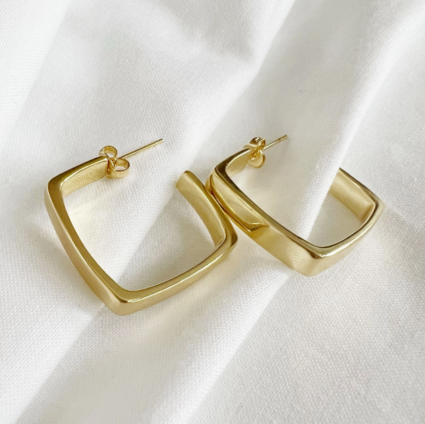 Square Hoop Earring