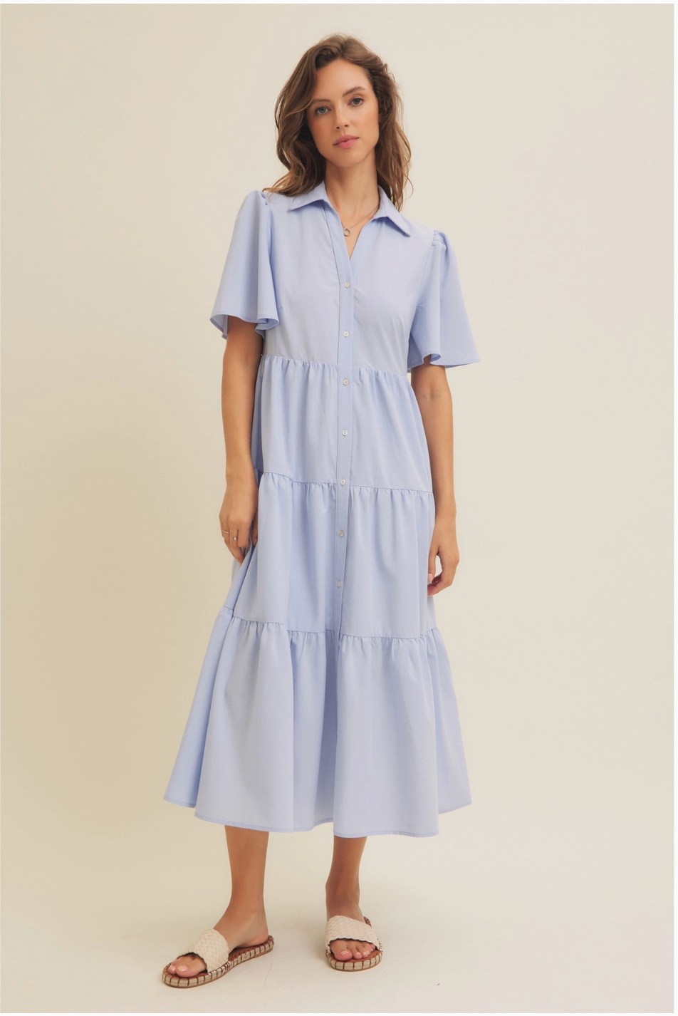 Summer Breeze Midi Dress | Sky Blue