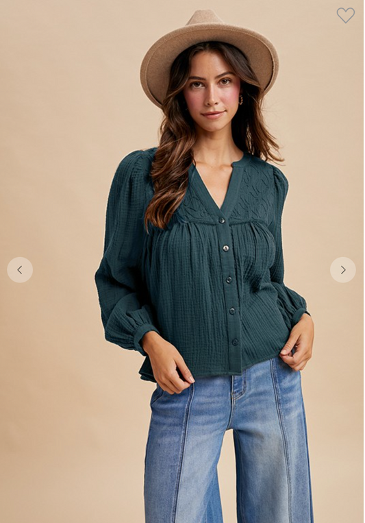 Abbey Blouse | Midnight