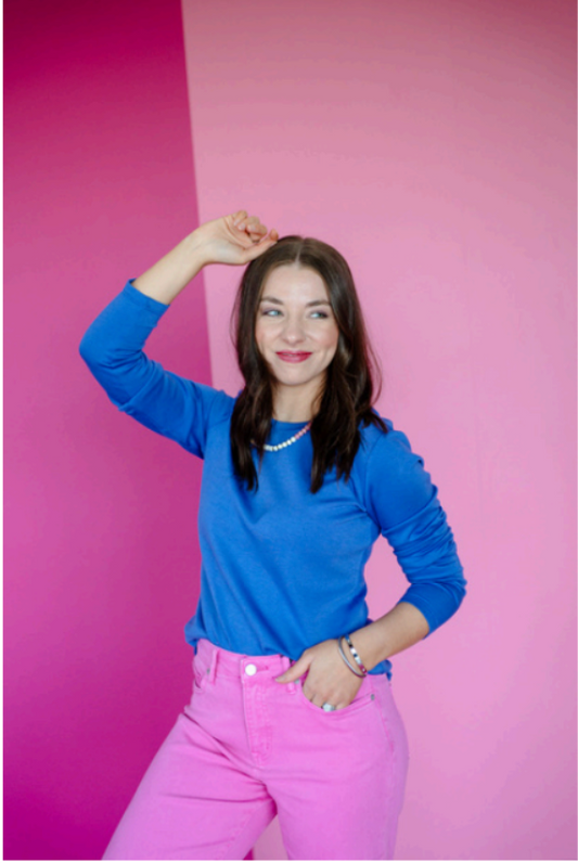 Jeanne Long Sleeve | Heliotrope