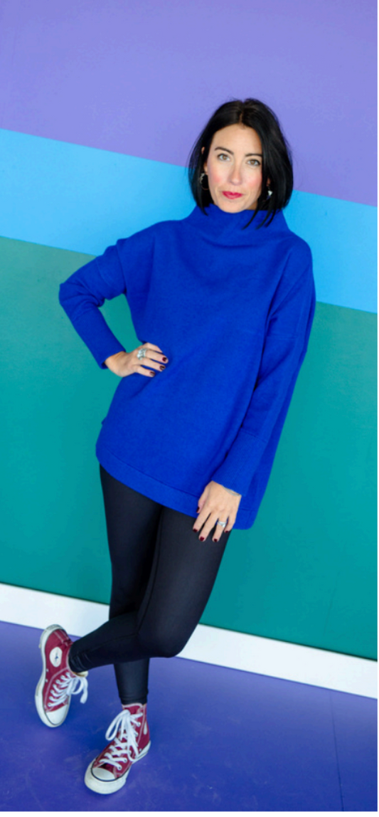 Serena Sweater | Bright Navy
