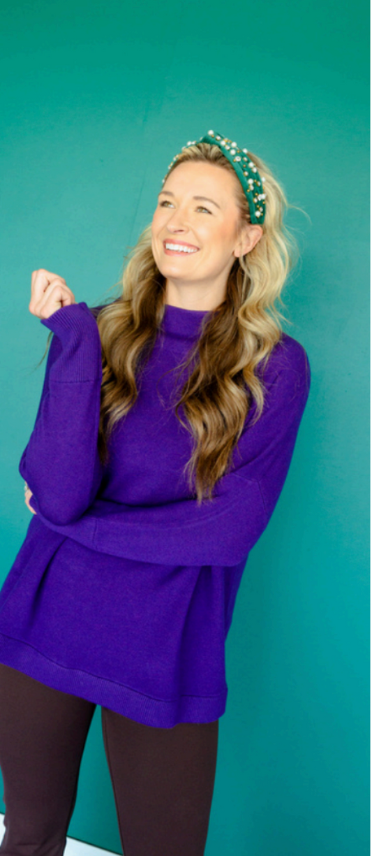Serena Sweater | Royal Purple