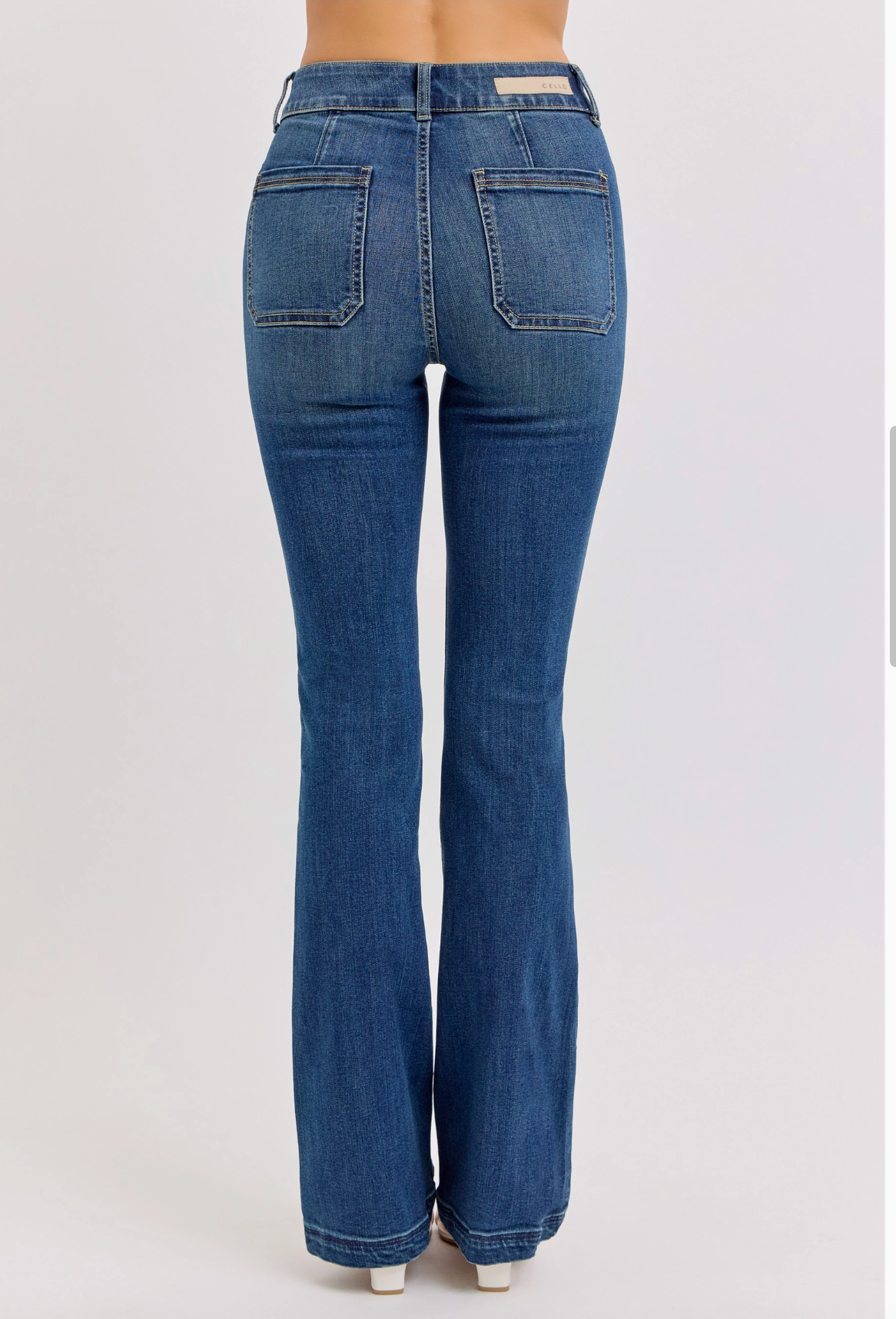 High Rise Flare Denim | Dark Wash