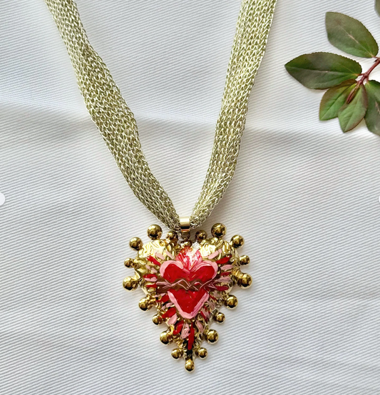 Sacred Heart Necklace | Large