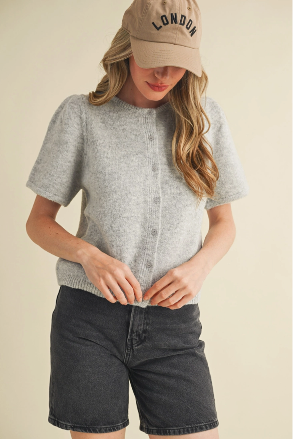 Megan Sweater | Heather Gray