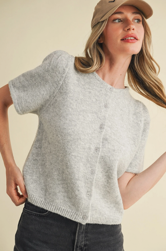 Megan Sweater | Heather Gray