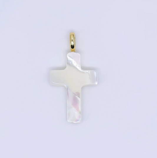 Pearl Cross | Gold