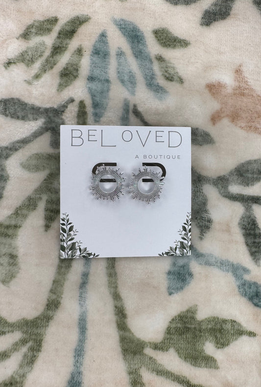 Silver Circle Studs