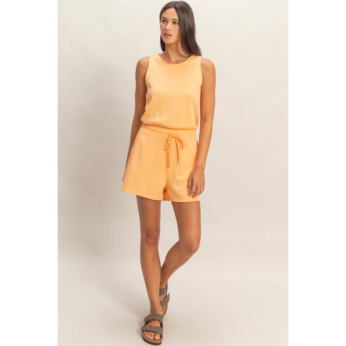 Jackie Romper | Apricot