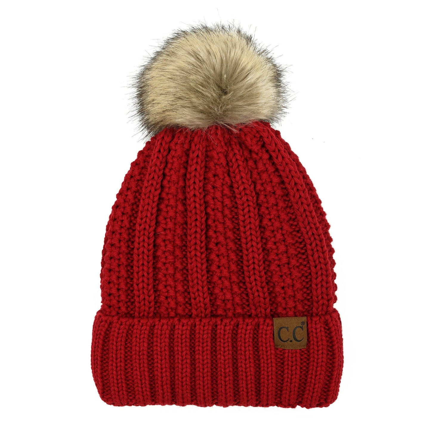 Faux Fur Accented Beanie