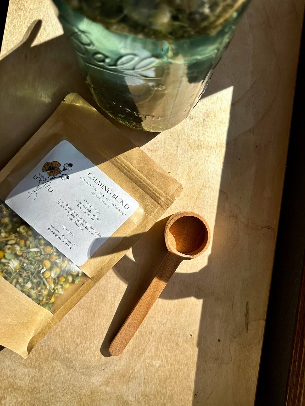 Wooden Tea Scoop | Loose Leaf Herbal Tea Measuring Spoon