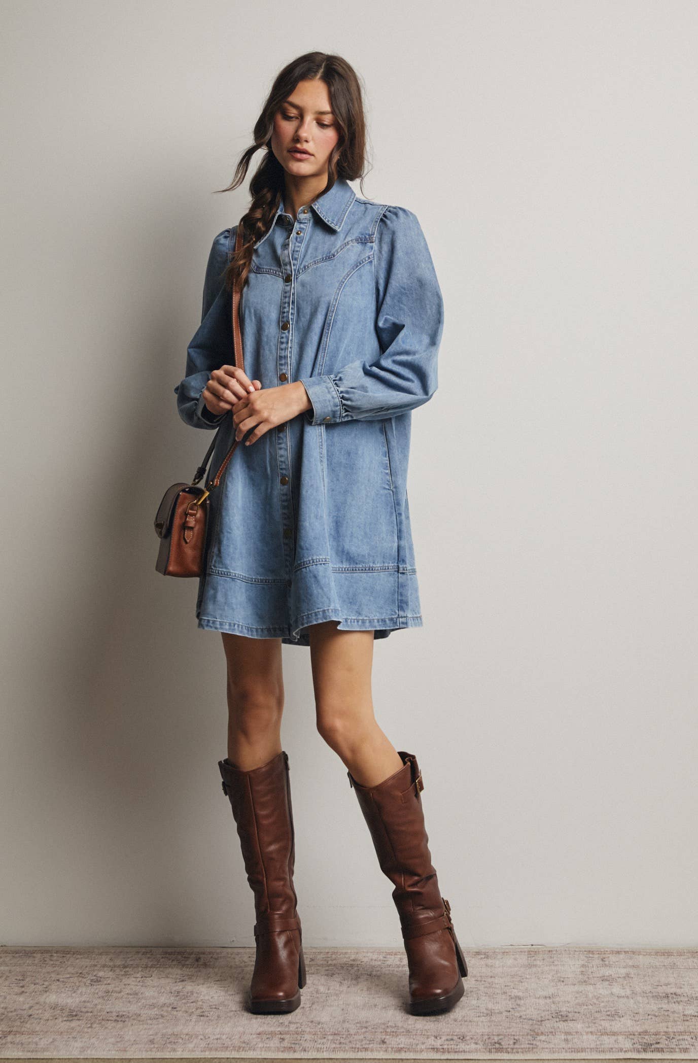 Freya Denim Dress | Medium Wash