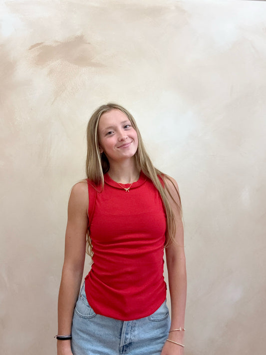 Evelyn Tank | Electric Red