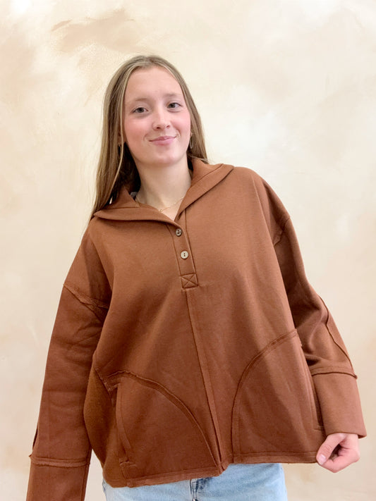 Cammie Henley Pullover | Rust