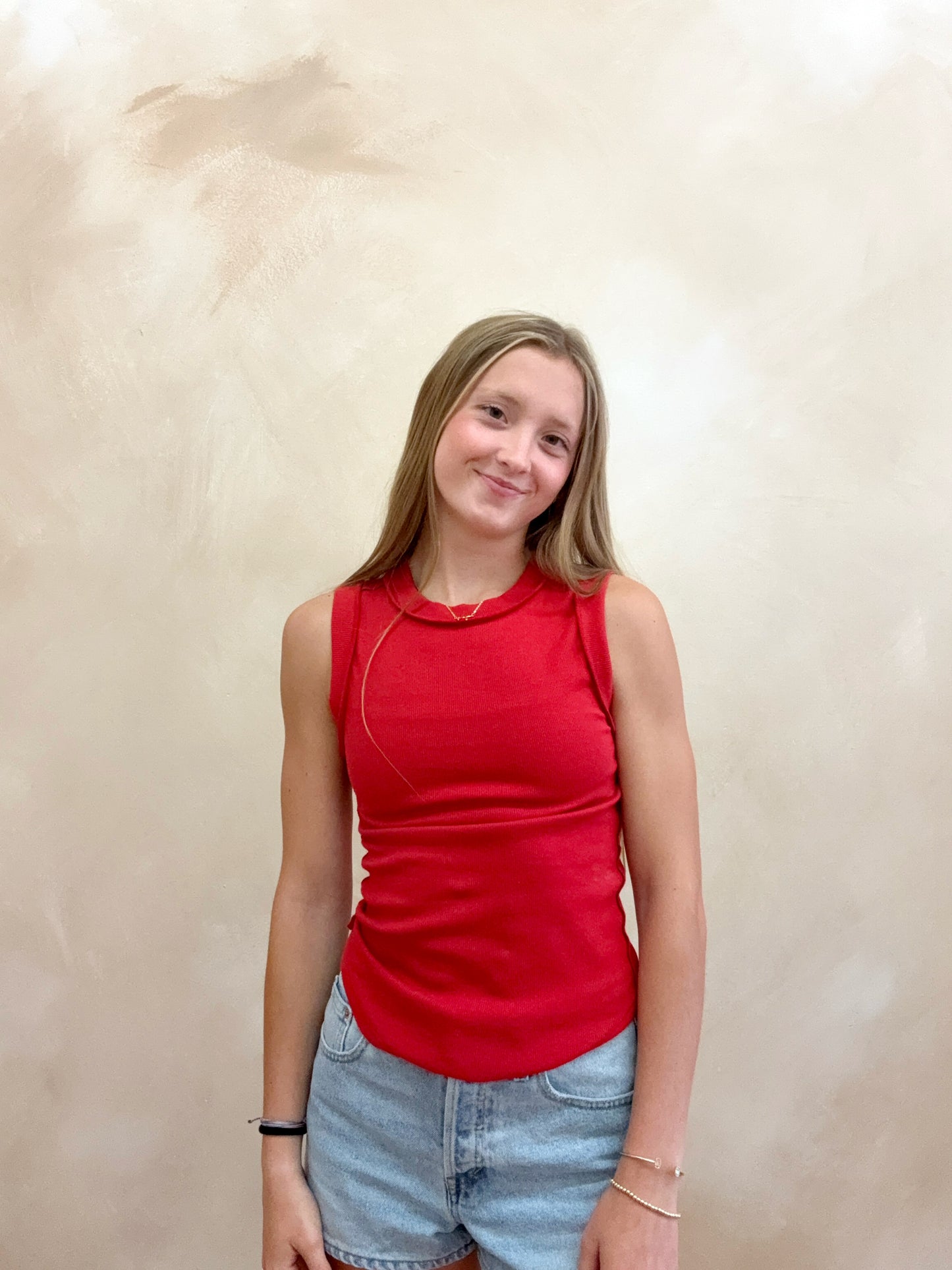 Evelyn Tank | Electric Red