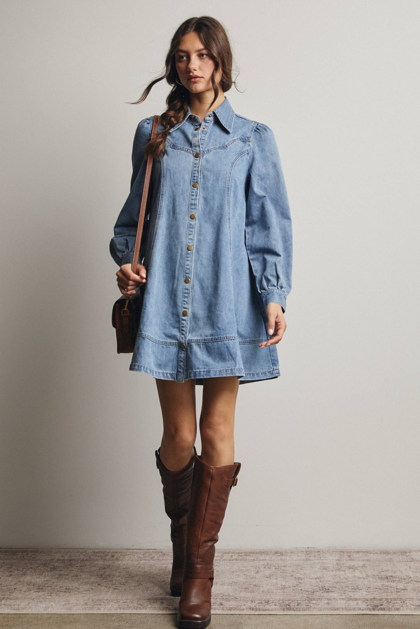 Freya Denim Dress | Medium Wash