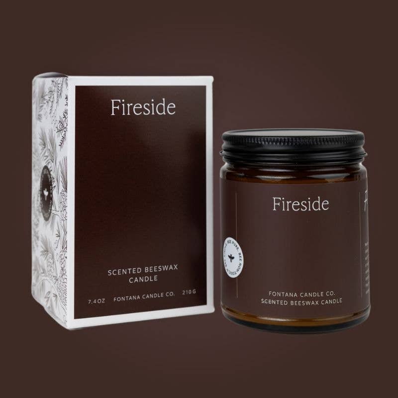 Fireside Essential Oil Beeswax Jar Candle: Non-Toxic