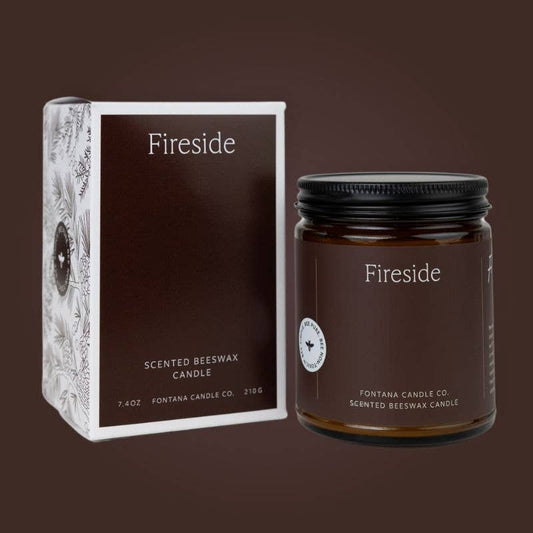 Fireside Essential Oil Beeswax Jar Candle: Non-Toxic