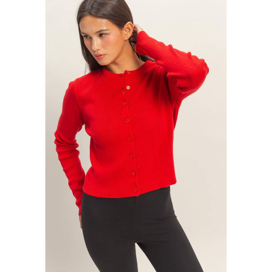 Ruth Red Cardigan