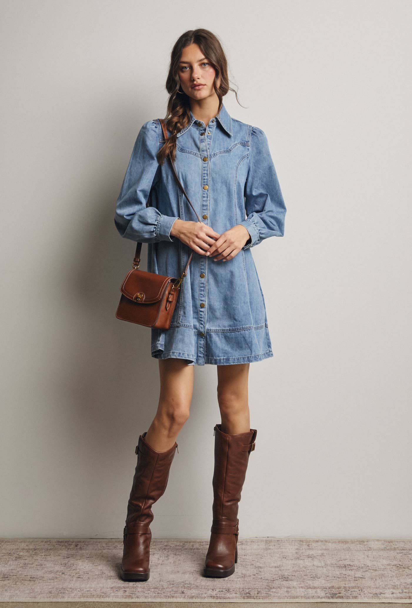 Freya Denim Dress | Medium Wash