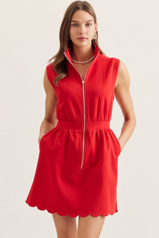 Zoe Scalloped Dress