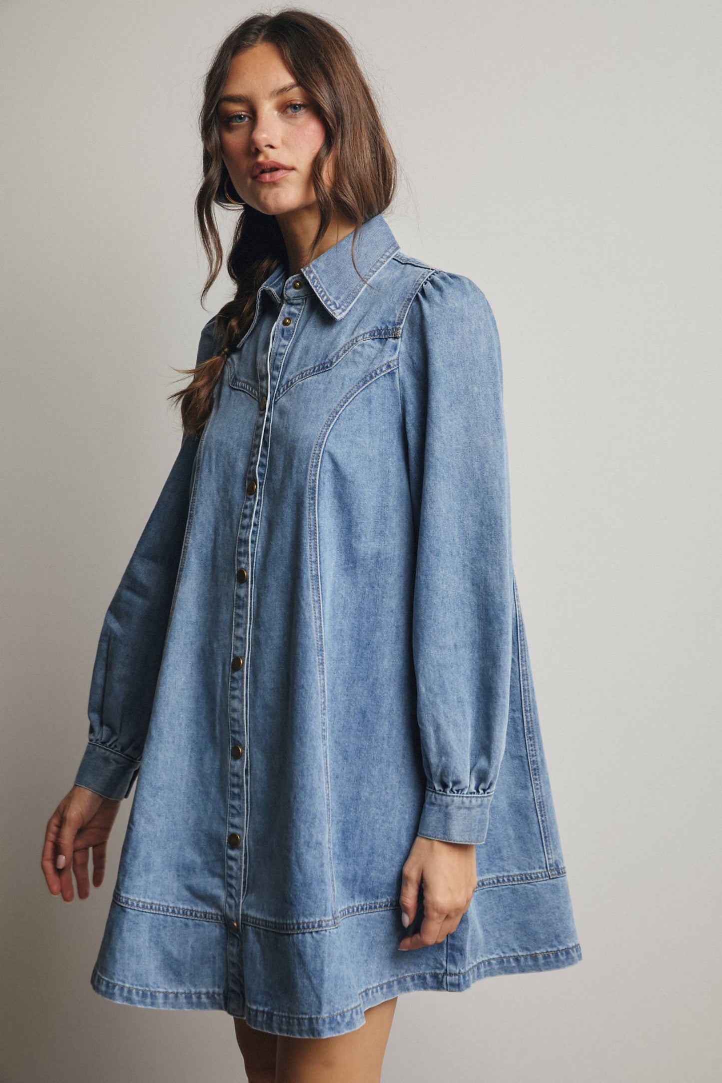 Freya Denim Dress | Medium Wash