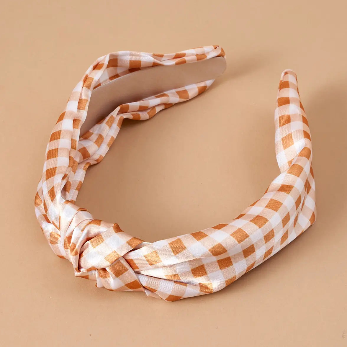Maple Gingham Headband