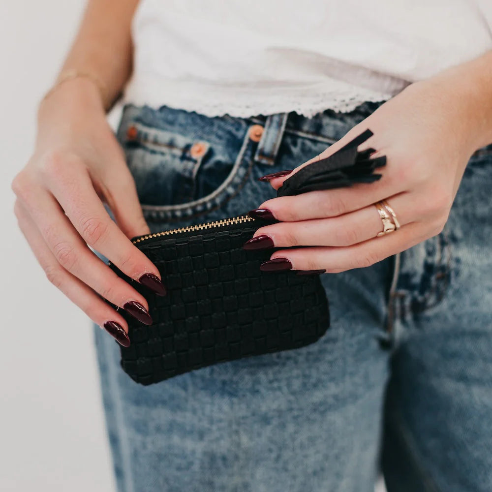 Paris Card Wallet | Pebble Black
