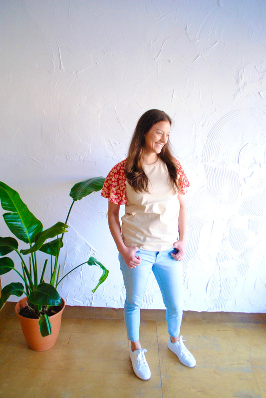 Flutter Sleeve Top