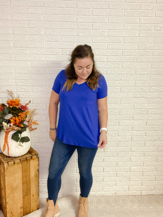 Everyday V-Neck | Royal Blue