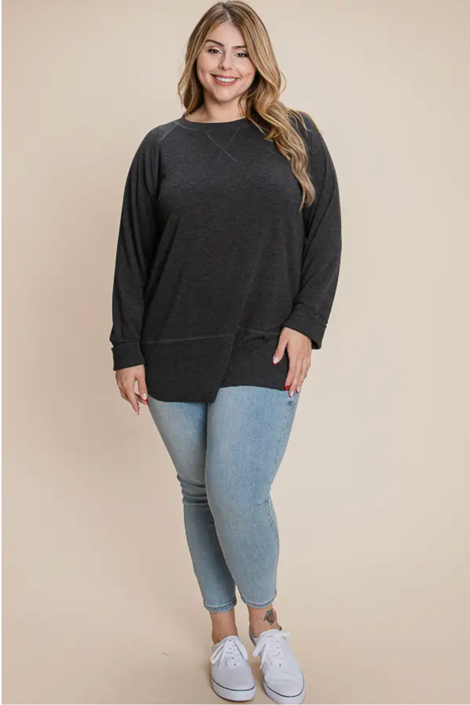 Lounge Sweatshirt *Plus* | Charcoal Gray